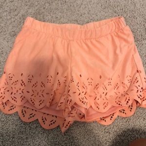 Velvet coral shorts